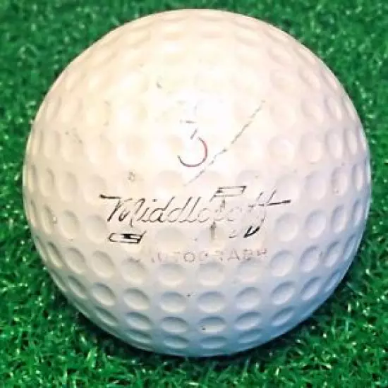 Vintage WILSON MIDDLECOFF AUTOGRAPH VULCANIZED Golf Ball #3