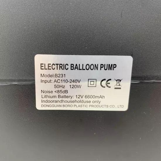 Electric Balloon Pump Balloon Inflator Air Blower Inflator Party,Festive,Event