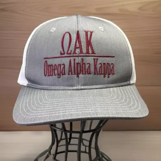 OAK Omega Alpha Kappa Fraternity Cap Trucker Hat Greek Embroidered 