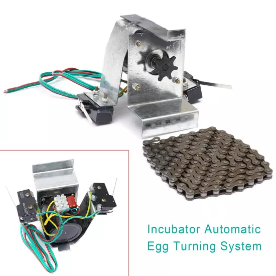 110V Industrial Automatic Egg Hatcher Incubator Egg Turning Rotation System 14W