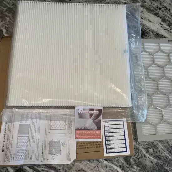 OlitAir ABS Plastic Frame MERV 8 Filters 20x20x1 HVAC Furnace Filter