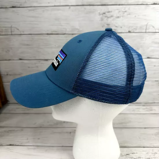 Patagonia Blue Ball Cap Trucker Hat Snapback Mesh Logo Lightweight