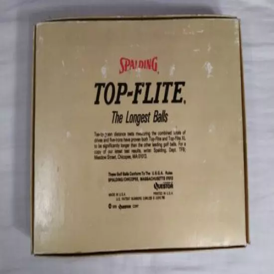 Vintage 1979 Spalding Top-Flite Golf Balls Bonus Pack with LIMITED EDITION 0's 