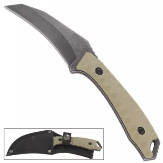 Death Regiment Outdoor Fixed Blade Full Tang Hunting Camping Military Karambit