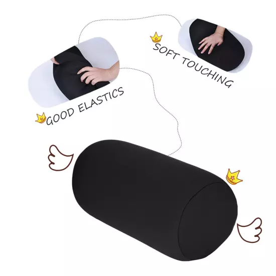 Micro Mini Microbead Cushion Roll Pillow Travel Home Seat Sleeping Neck Support