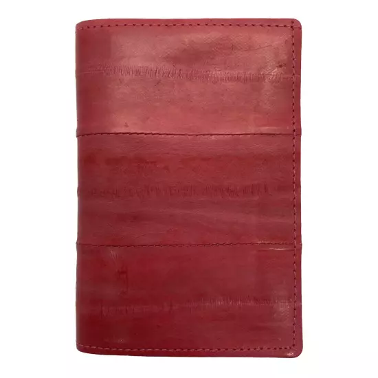 Genuine Eel Skin Leather Business Card ID Wallet Credit Card Case