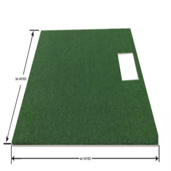 3' x 5' Golf Mat Simulator For Optishot Synthetic Grass Turf Mat With 5mm Foam 