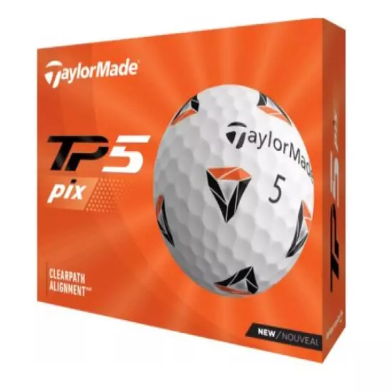 3 DOZEN (36) NEW! Taylormade TP5 Pix 2.0 Practice Golf Balls - Bulk Packaging