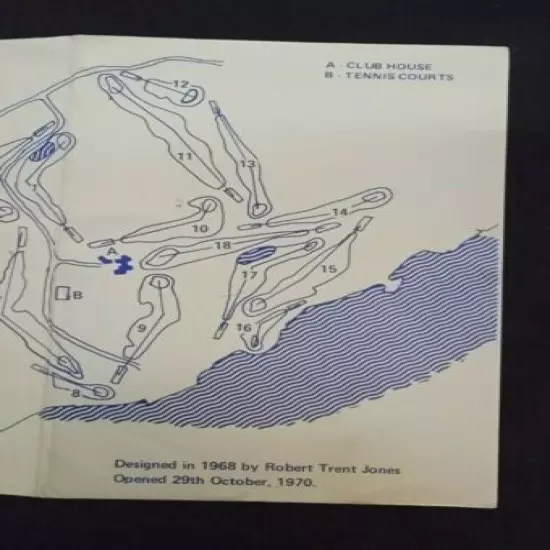 VINTAGE ~ Port Royal Golf Course Map & Scorecard - Bermuda