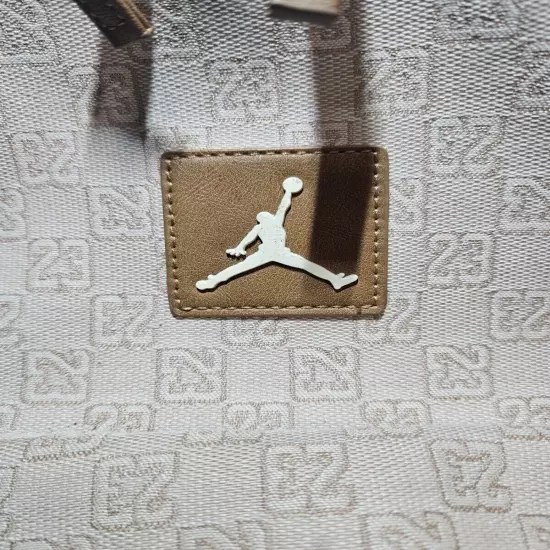 Air Jordan Backpack Full Size Laptop Unisex Monogram Brown Beige 