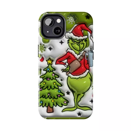 Grinch Tough Phone Cases Samsung S20 S21 S22 S23 Iphone 15 14 13 12 11