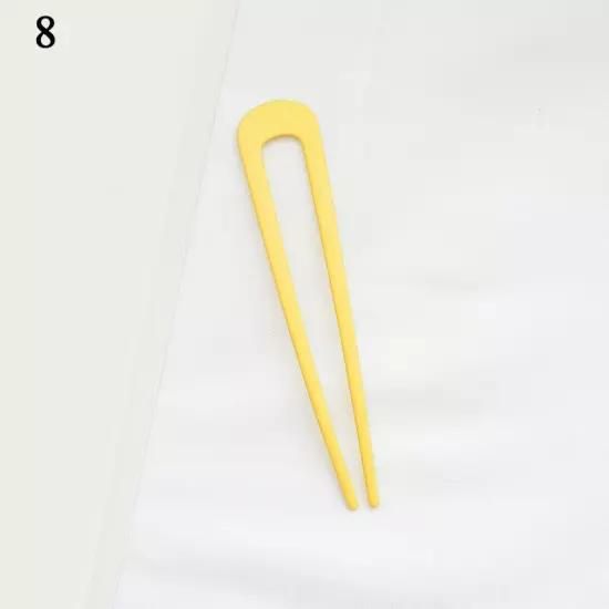 Women Hair Pin U Shaped Fork Stick French Fashion Hairstyle Metal Hair Clips -