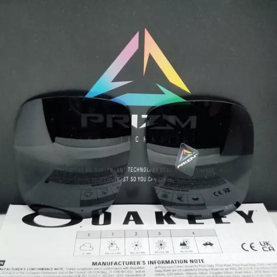 Oakley HOLBROOK replacement PRIZM GREY (57mm) sunglasses LENSES (OEM)! New!