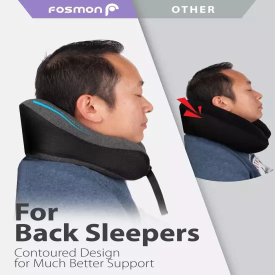 Memory Foam U Shaped Travel Pillow Neck Support Head Rest Car Plane Soft Cushion