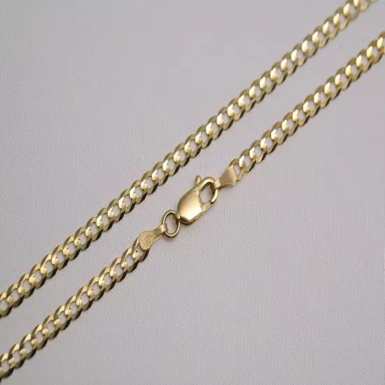 GOLD AUTHENTIC 10K SOLID GOLD MEN'S WOMEN CUBAN LINK CHAIN NECKLACE SZ 16"-30"