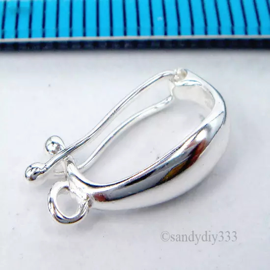 1x STERLING SILVER CHANGEABLE PENDANT BAIL CLASP SLIDER CONNECTOR #2022