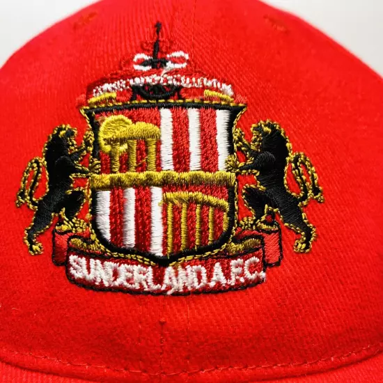 Sunderland AFC Hat Cap Adjustable OSFM Red Football Soccer