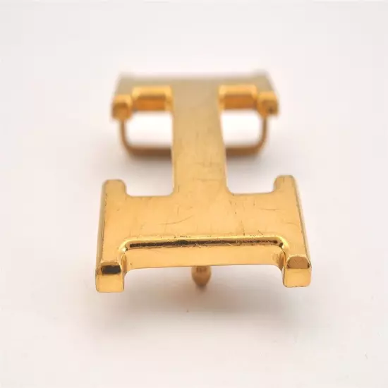 Authentic HERMES Vintage Buckle for Constance Leather Belt Gold 2842L