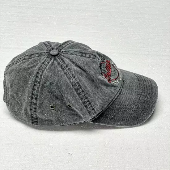 Indian Motorcycle Cap Hat Men's One Size Gray Strapback