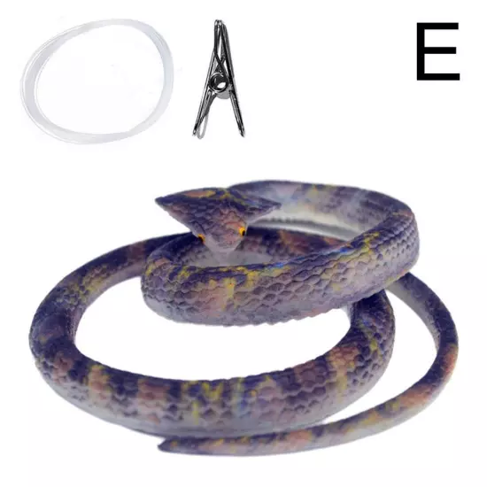 2024 Hot 70cm Fake Large Rubber Snake Realistic Lifelike Scare Prank Toy Sales