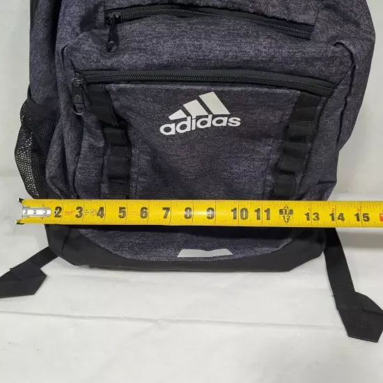 Adidas Load Spring Multi Pocket Backpack Laptop Pocket Adjuble Straps Gray Black