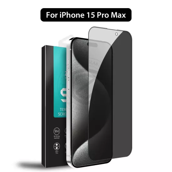 For iPhone 16 15 14 13 12 11 Pro Max XR X 8 Plus Privacy Glass Screen Protector