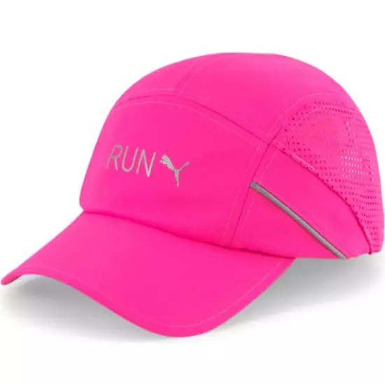 Puma Curved Brim Lightweight Runner Pink Adjustable Cap