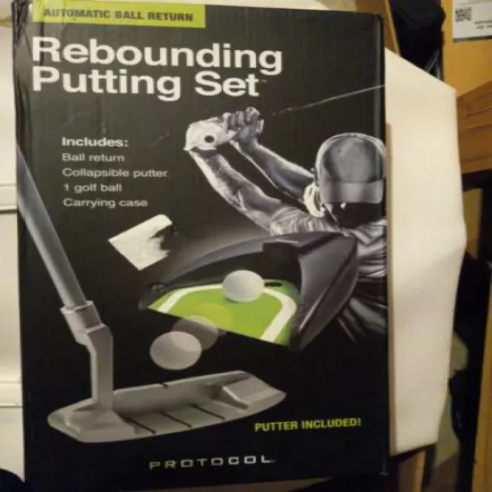 Inside Office Golf CLUB PUTTING PORTABLE REBOUNDING Compact SET COLLAPSIBLE 