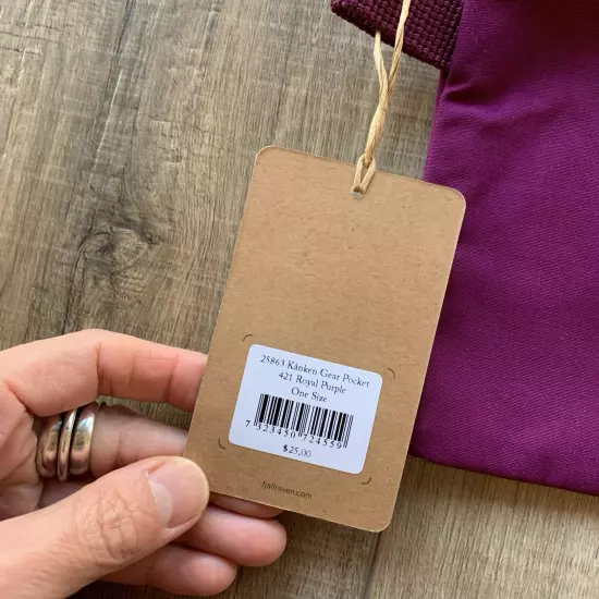 NWT Fjallraven Kanken Gear Pocket Royal Purple