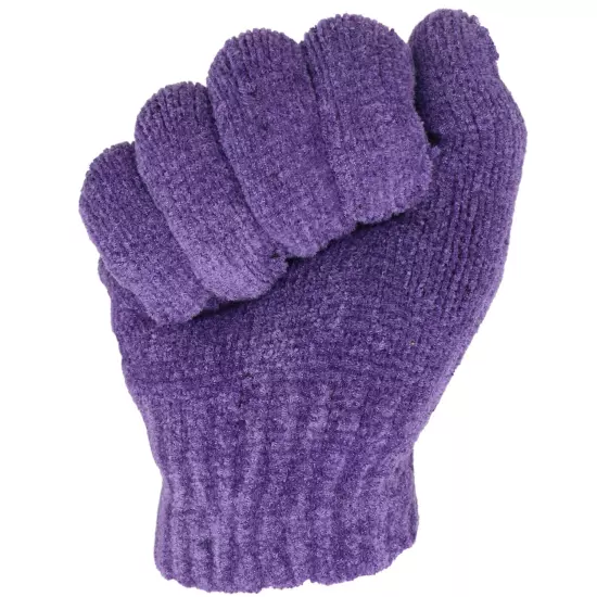 Women's Soft and Stretchy Chenille Basic Winter Magic Gloves