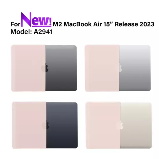 IBENZER 2024 2023 MacBook Air 15 inch case M3 A3114 M2 A2941 HardShell Case