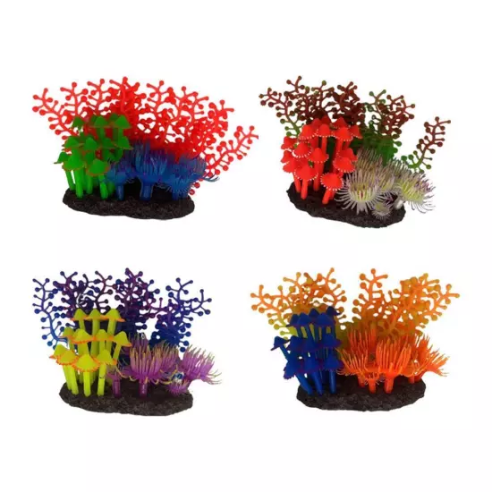 Artificial TPR Coral Decoration Aquarium Fish Tank Ornaments Landscap