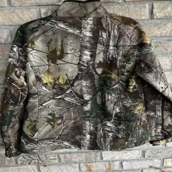 Realtree Camo Soft Shell Jacket Lined Women's Size L 42-44 Pink