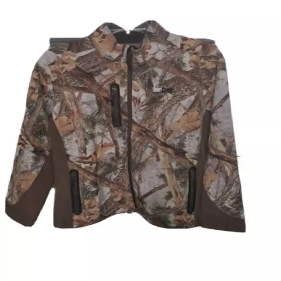 Gamehide Deer Camp Jacket DSJ Woodlot Camo Size Large