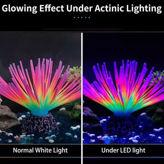 Fish Tank Simulates Coral Colourful Sea Urchin Ball Glow-in-the-dark Coral D2P1