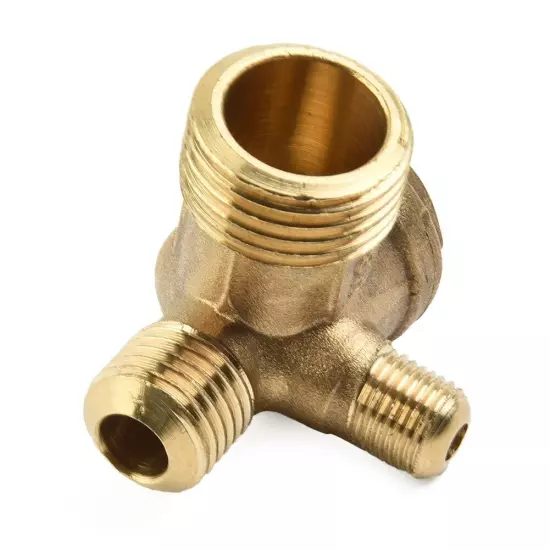 Check Valve Connector Tool Tool Accessories 3 Port Brass Durability Gold