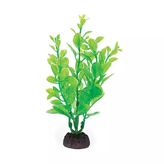 Penn Plax 3-Pack Aquarium Plastic Plant, 4-Inch, Green