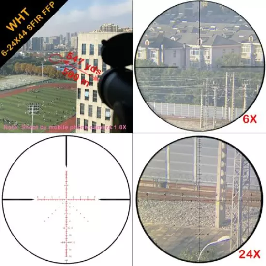 WESTHUNTER WHT 6-24X44 SFIR FFP Compact Scope Illuminated Hunting Rifle Scopes