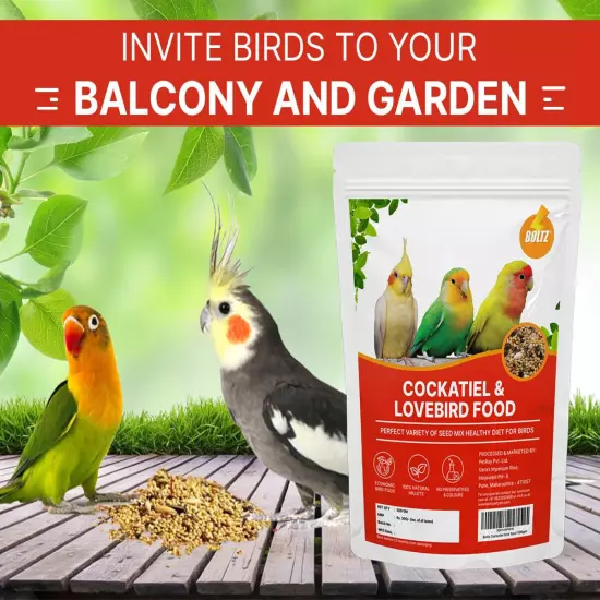 Adult Bird Seed Food Cockatiel & Lovebirds Mix Seeds Foxtail Millet Canary Seed