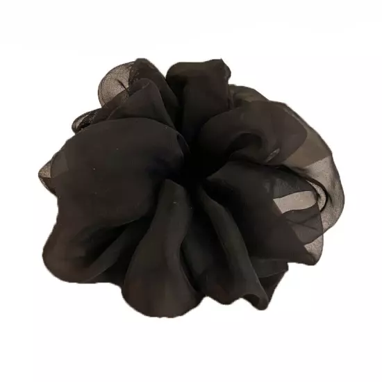 Organza Hair Scrunchies Rubber Band Soft Elastic Hair Ring Ponytail Holder Tie