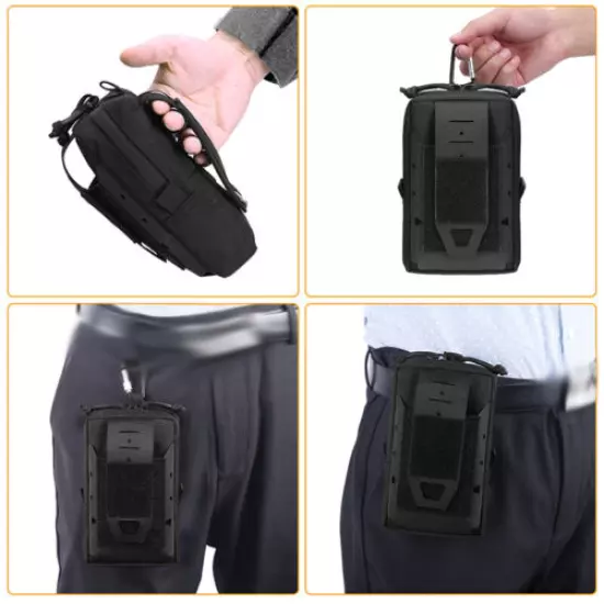 Tactical Molle Pouch Waist Bag Purse Phone Case Backpack EDC Tool Storage Pack