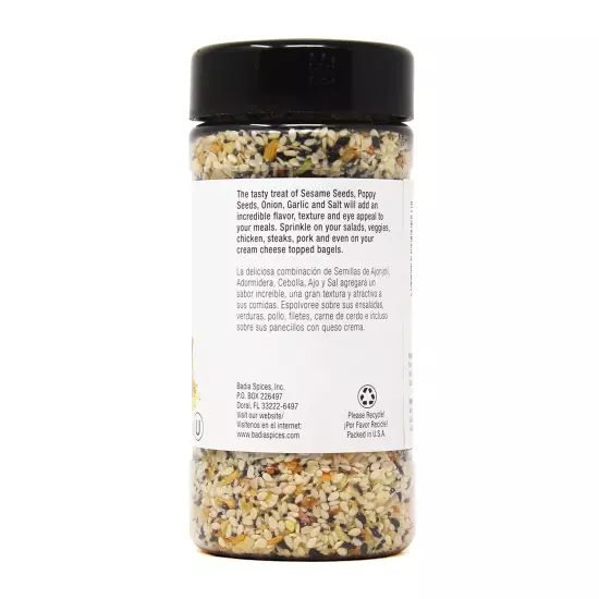 Everything Bagel Mix Seasoning, 5.5 Ounce Bottle