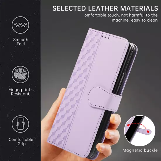 For Samsung Galaxy Z Fold6/Fold5/Fold4/3 Card Slots Folio Wallet PU Leather Case