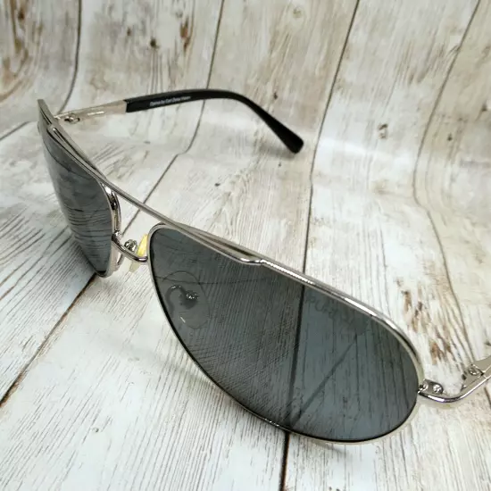 Carl Zeiss Optics Silver Metal Polarized Aviator Sunglasses PURE Z017 59-13-130