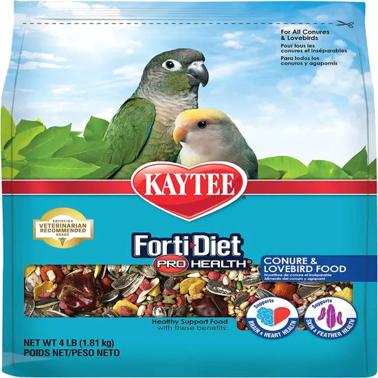 Forti-Diet Pro Health Pet Conure & Lovebird Food, 4 Lb