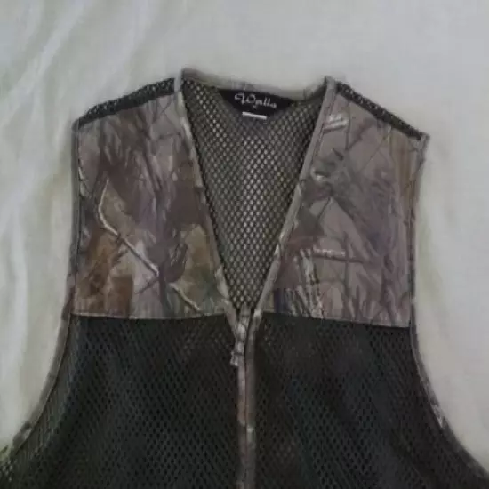 Walls XL Camo Realtree Mesh Vented Hunting Vest Zipper Front