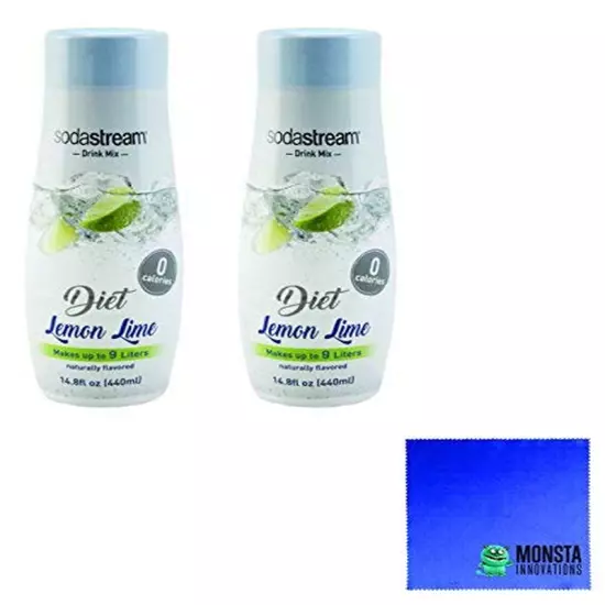 Sodastream 14.8 Fl Diet Lemon Lime Soda - Twin Pack