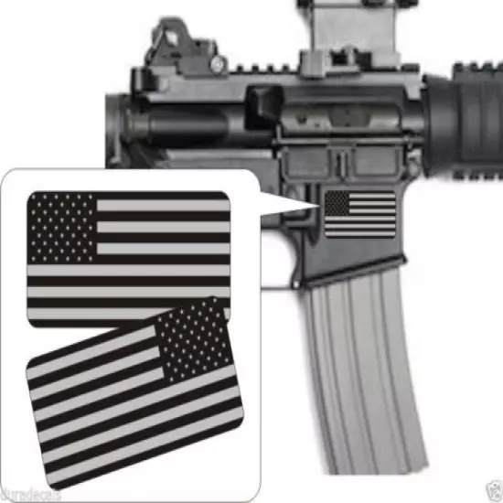 Pair - American Flag Black Ops Stickers Decals Welding Helmet Stickers Tactical