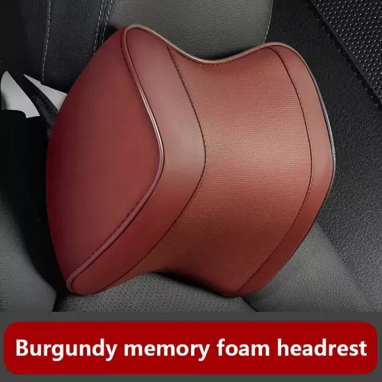 Car Lumbar Pillow Headrest Neck Rest Head Support Car Memory Foam Head Cushion