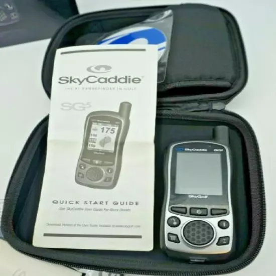 SkyCaddie SG5 Handheld SkyGolf GPS Pocket Golf Caddie +Case Chargers Clips